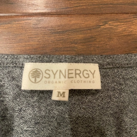 Synergy Faux Wrap Ruched Dress Size M - Picture 2 of 4